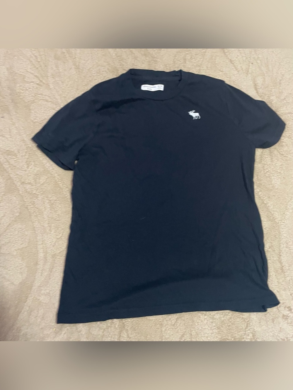 abercrombie kids Navy Short Sleeve Logo Tee